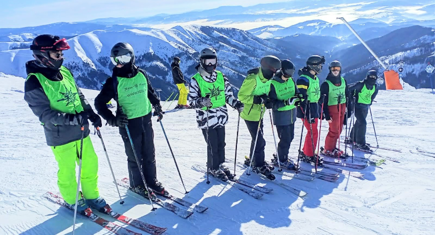 Obóz narciarski Chopok widok na Tatry